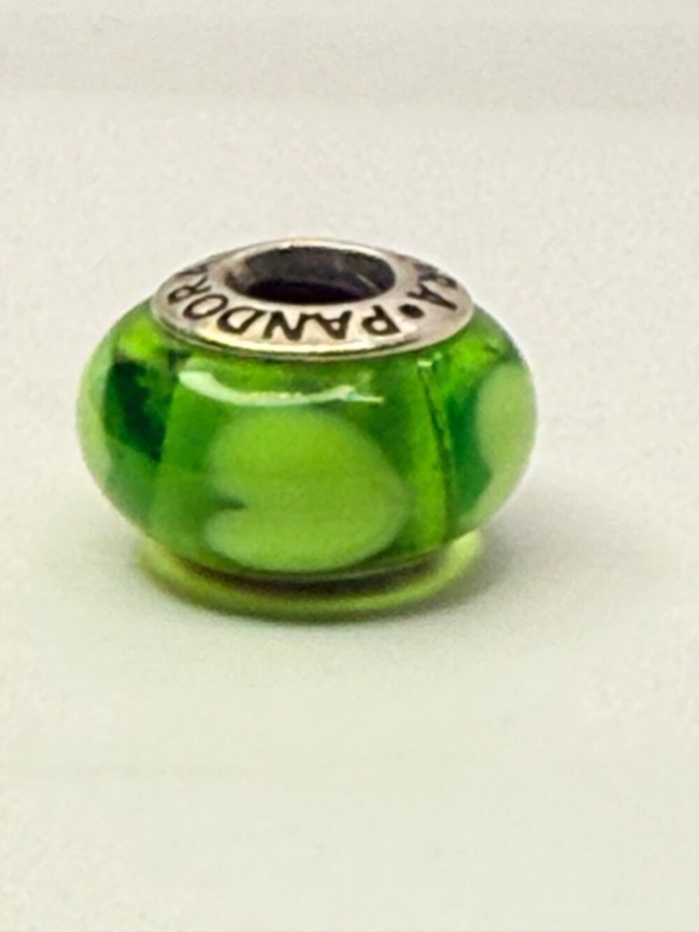 Pandora Jewelry Pandora Green Hearts Murano Glass Charm Sterling pandora-jewelry-pandora-green-hearts-murano-glass-charm-sterling